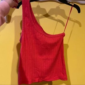 one shoulder tank top from american eagle